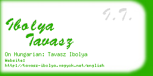 ibolya tavasz business card